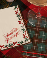 Season's Greetings Napkins - 24 paper napkins