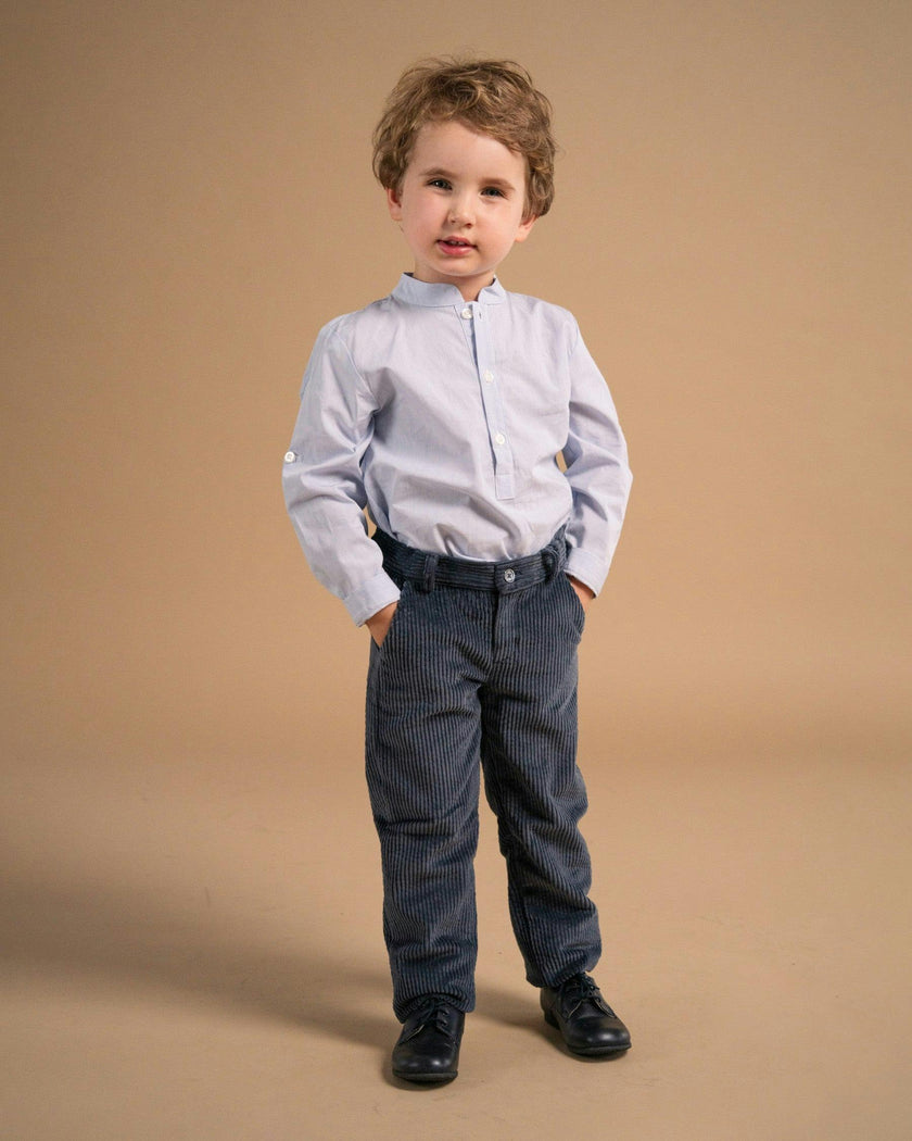 Pereprine Shirt Navy Minicheck