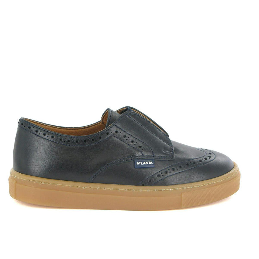 Oxford Slip On Sneakers, Navy Blue