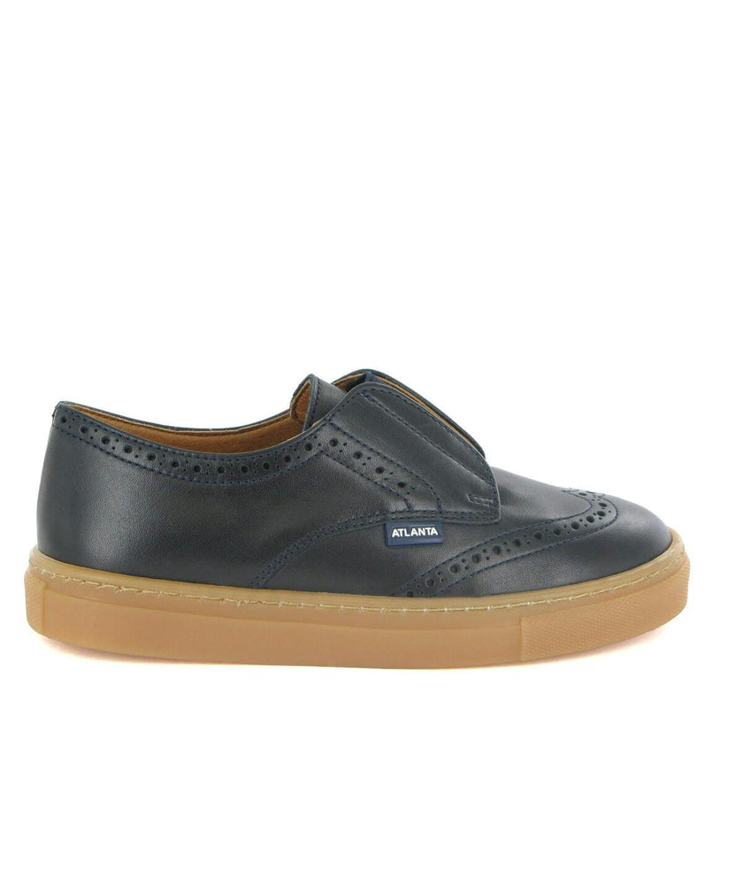Oxford Slip On Sneakers, Navy Blue