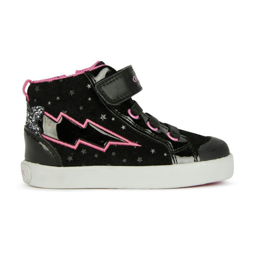 Black Kilwi Neon Bolt High Top Sneakers