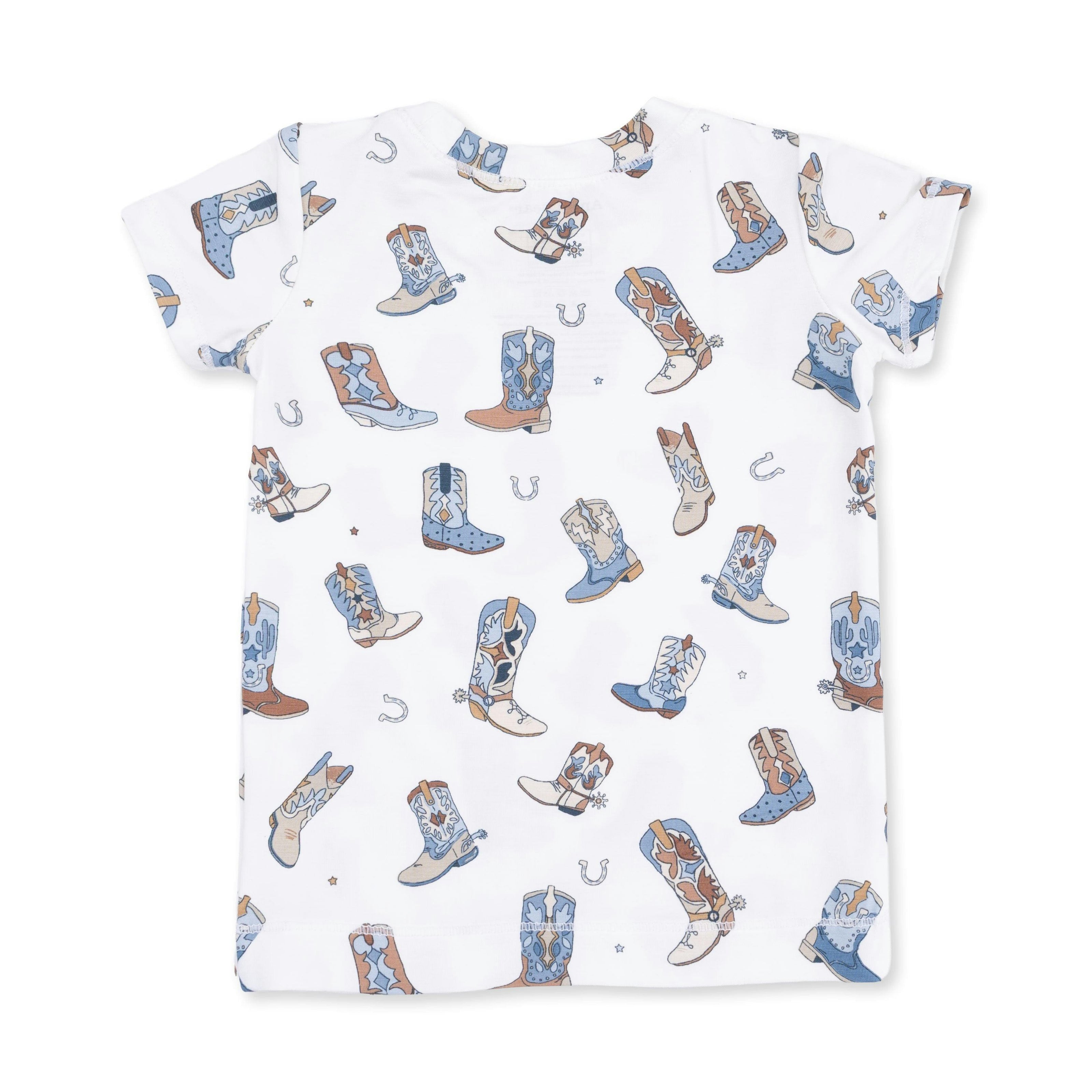 Buckaroo Boots - Short Sleeve Loungewear Set