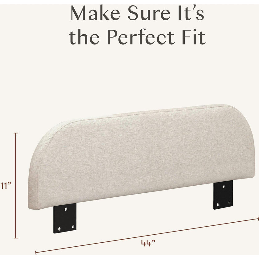 Upholstered Twin/Full Bed Guardrail In Performance Beach Eco-Weave
