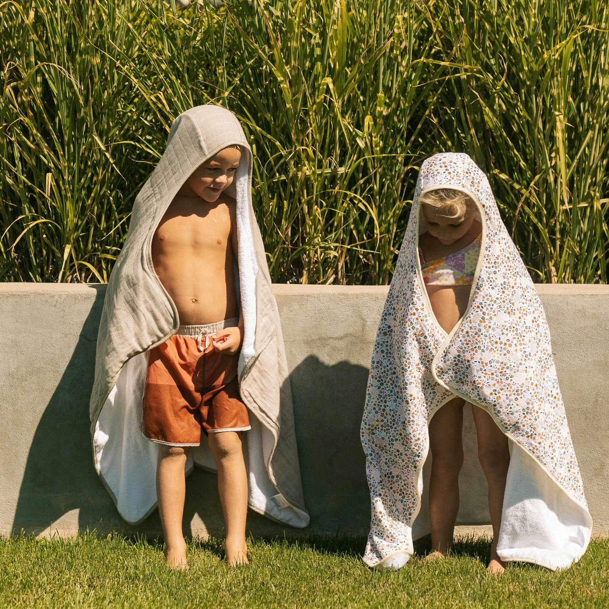 Toddler Hooded Towel - Porpoise