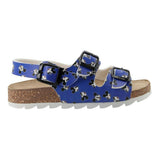 Blue Mickey Print Sandals
