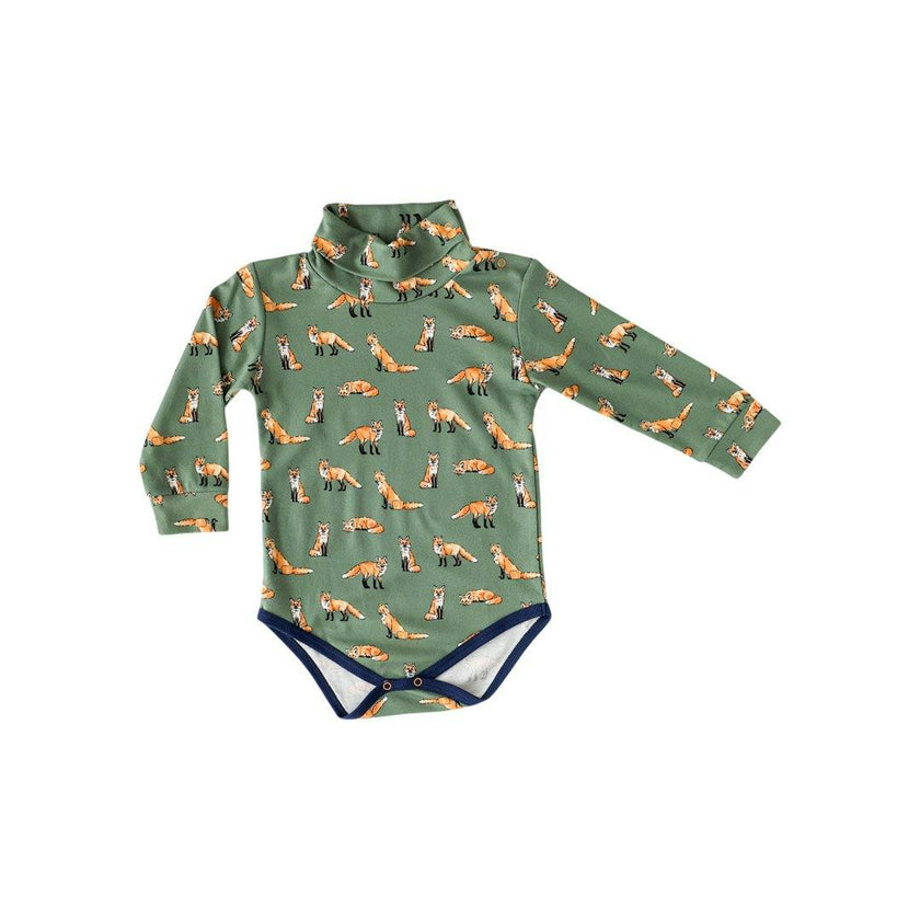 Green Turtleneck Onesie