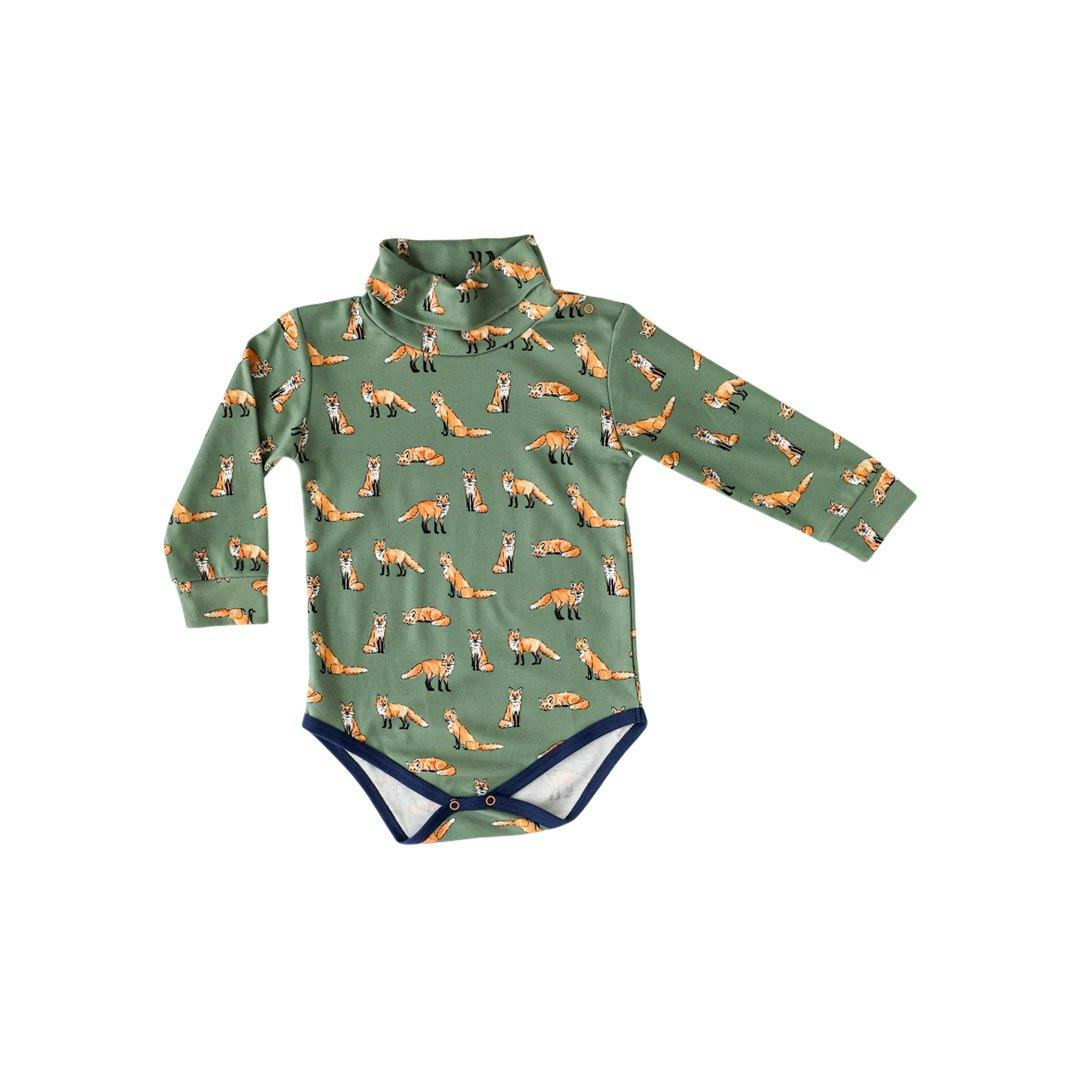 Green Turtleneck Onesie