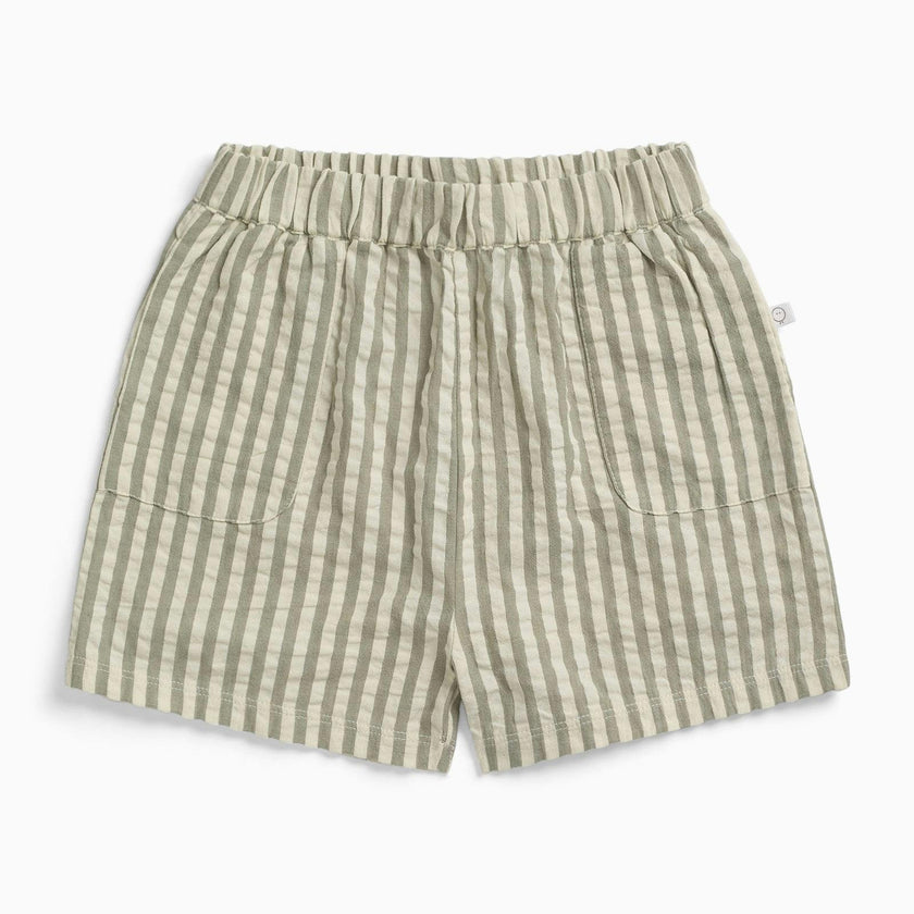 Striped Seersucker Shorts