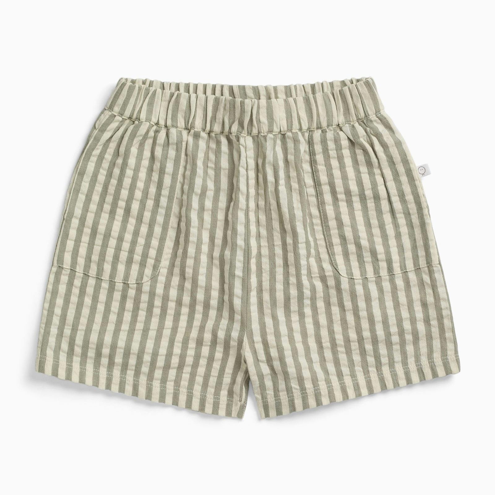 Striped Seersucker Shorts