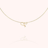 Initial Necklace, 14k Yellow Gold Filled