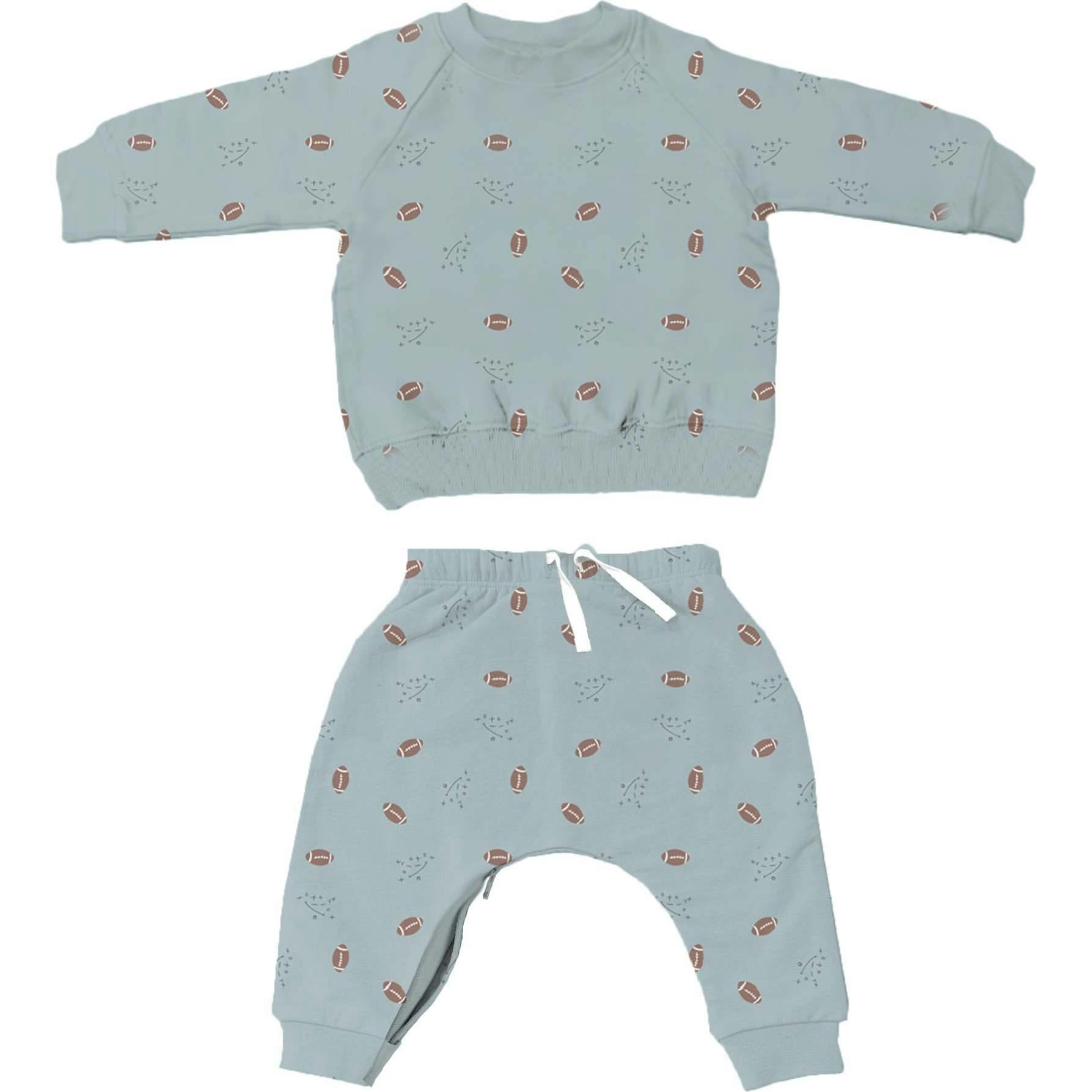 Fleece Sweatsuit, Blue
