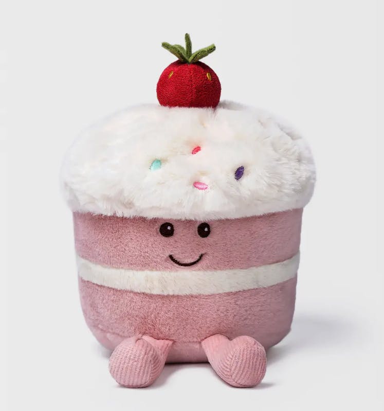 McHugs Strawberry Cake Weighted Plush 18cm