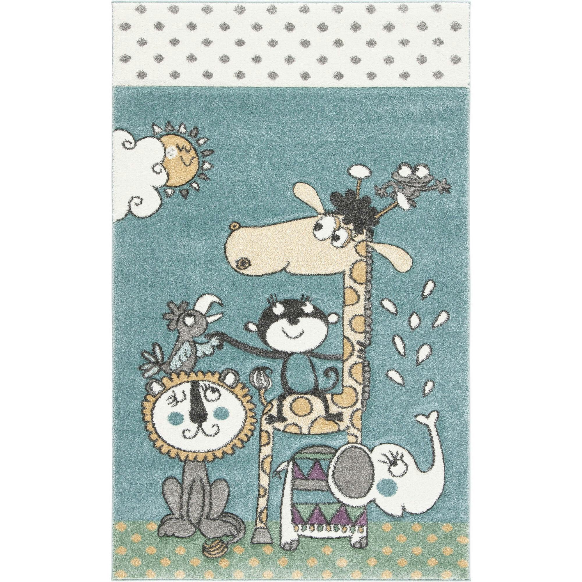 Carousel Kids Bronx Rug, Blue