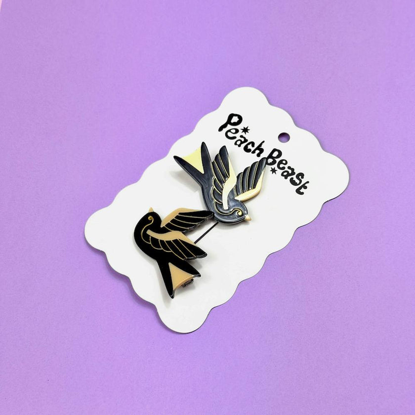 Sparrow Hair Clip Set