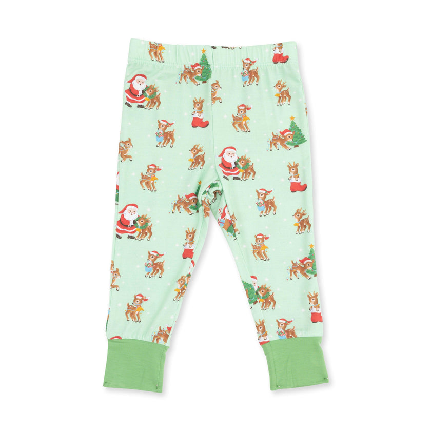 Vintage Reindeer & Santa Uni - Long Sleeve Loungewear Set