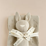 Pique Blanket and Bunny Lovey Gift Set - Birch