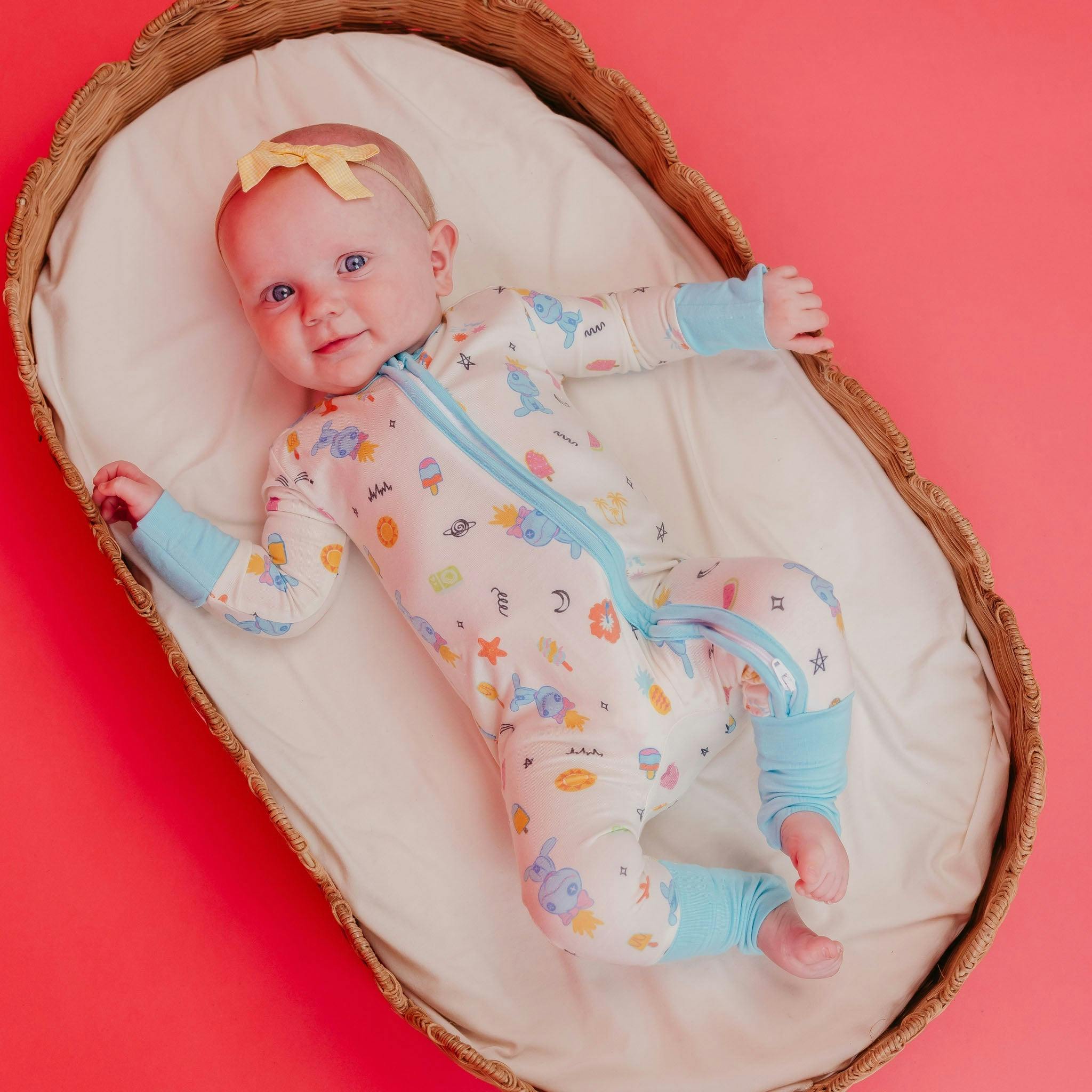 Convertible Zip-Up Footie - Disney Scrump Dreamsicles