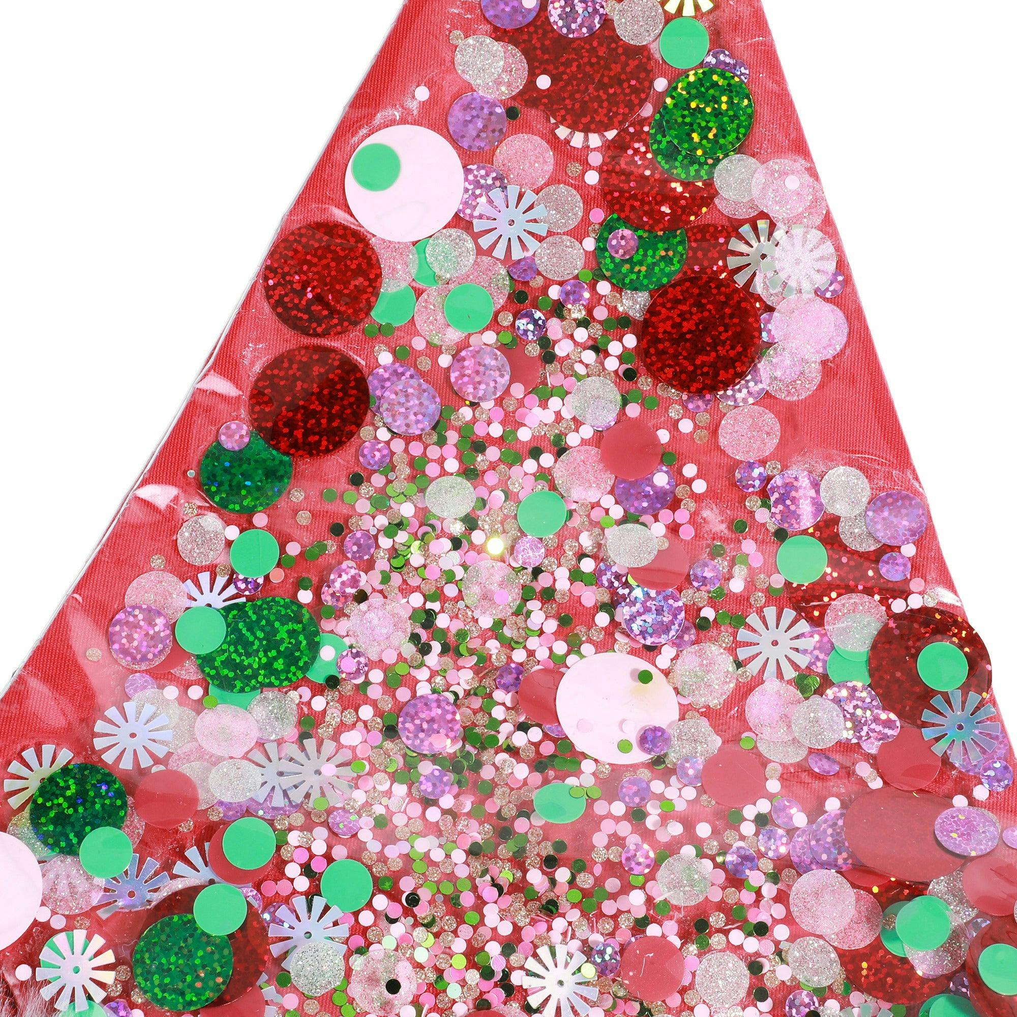 Packed Party Trapped Confetti Santa Hat Party Accessory