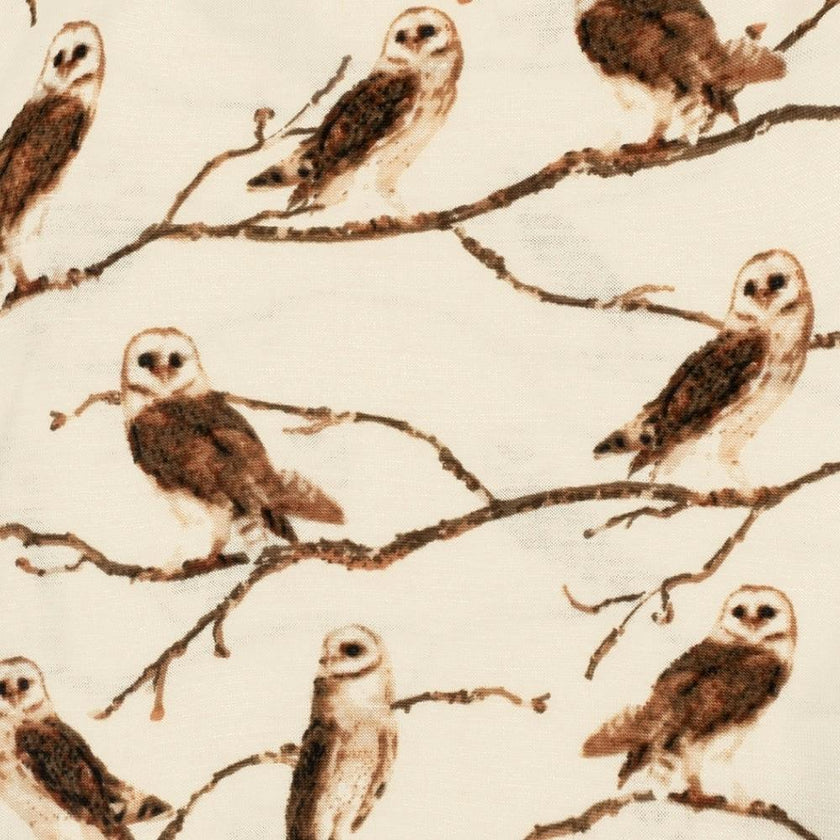 Owl Bamboo Long Sleeve One Piece