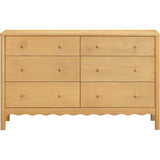 Swell 6-Drawer Assembled Dresser in Honey