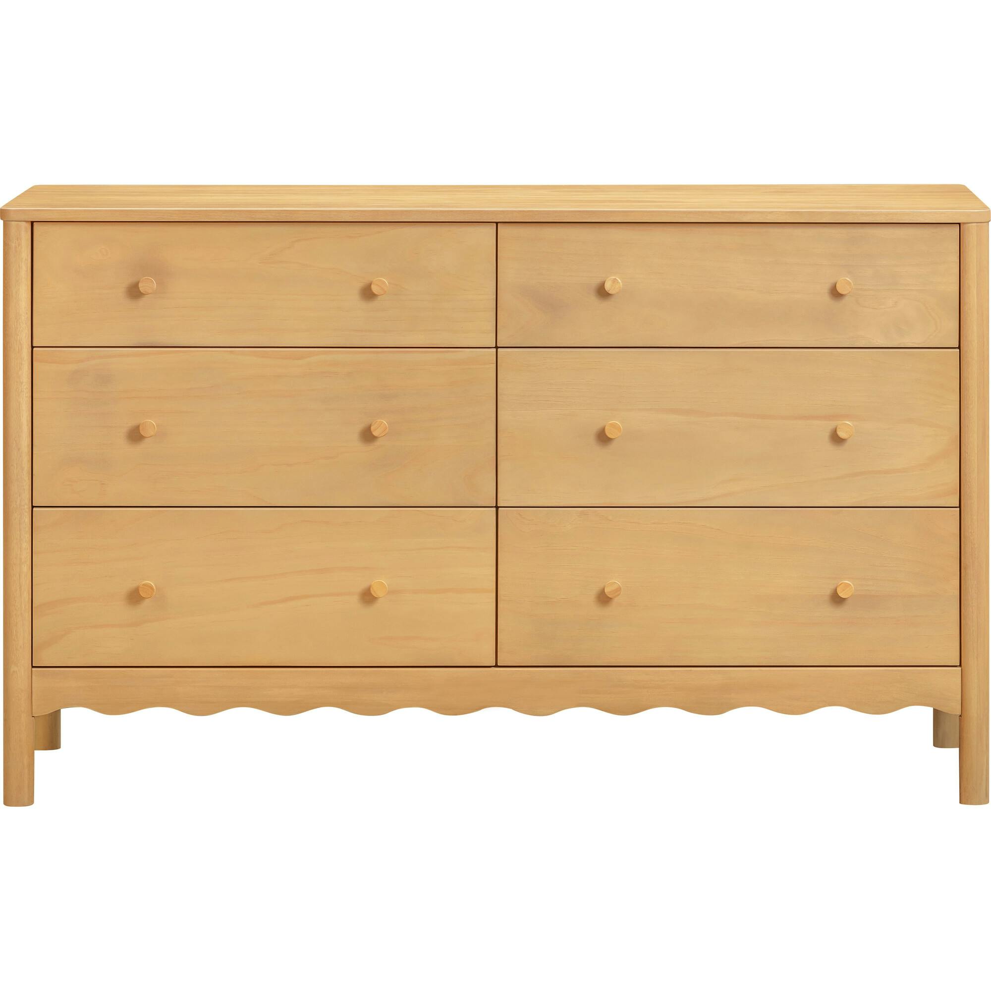 Swell 6-Drawer Assembled Dresser in Honey
