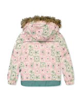 Two Piece Discover Snowsuit White With Retro Pink Print