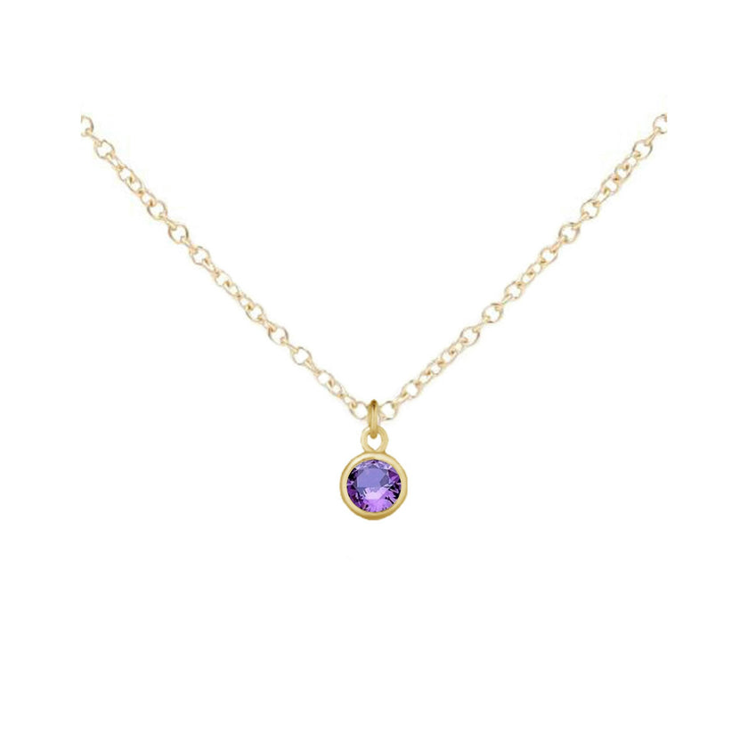 February Birthstone Necklace