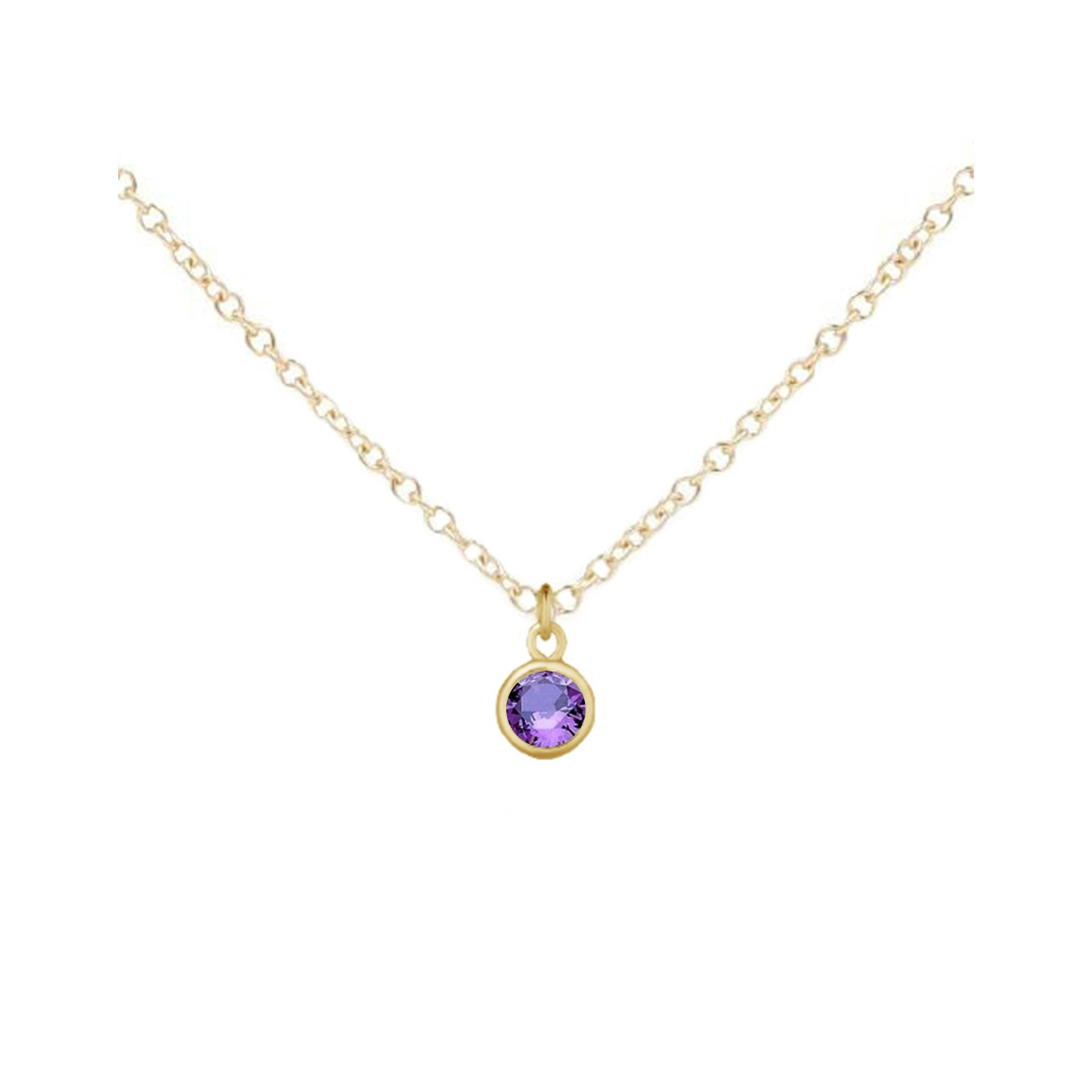 February Birthstone Necklace