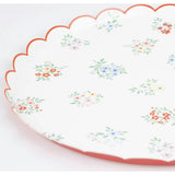 Ditsy Posy Scalloped Dinner Plates