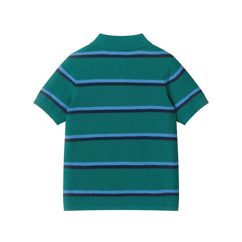 Boys Sweater Knit Polo | Bold Stripe