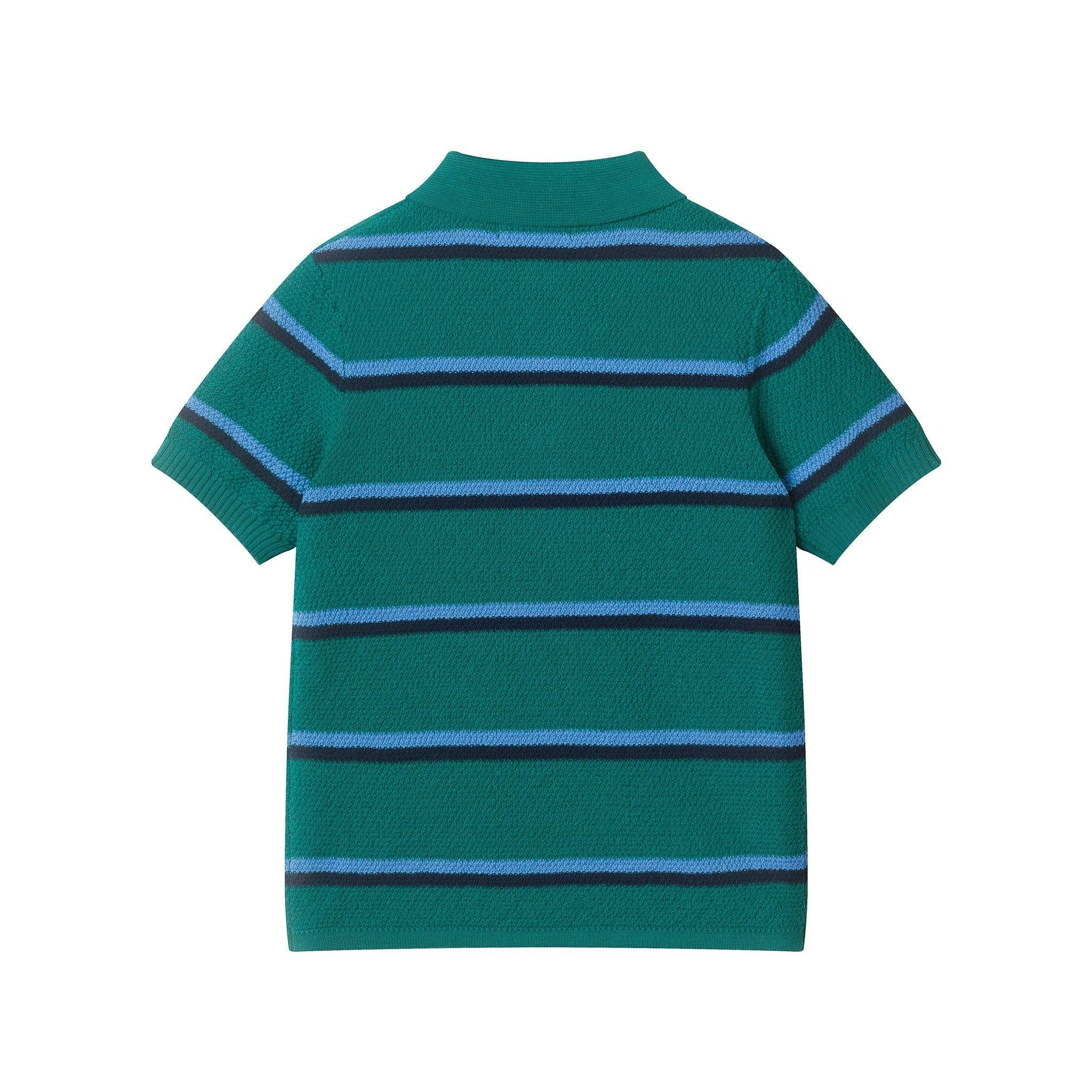 Boys Sweater Knit Polo | Bold Stripe
