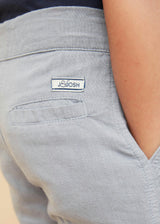Blue Grey Linen Cotton Shorts