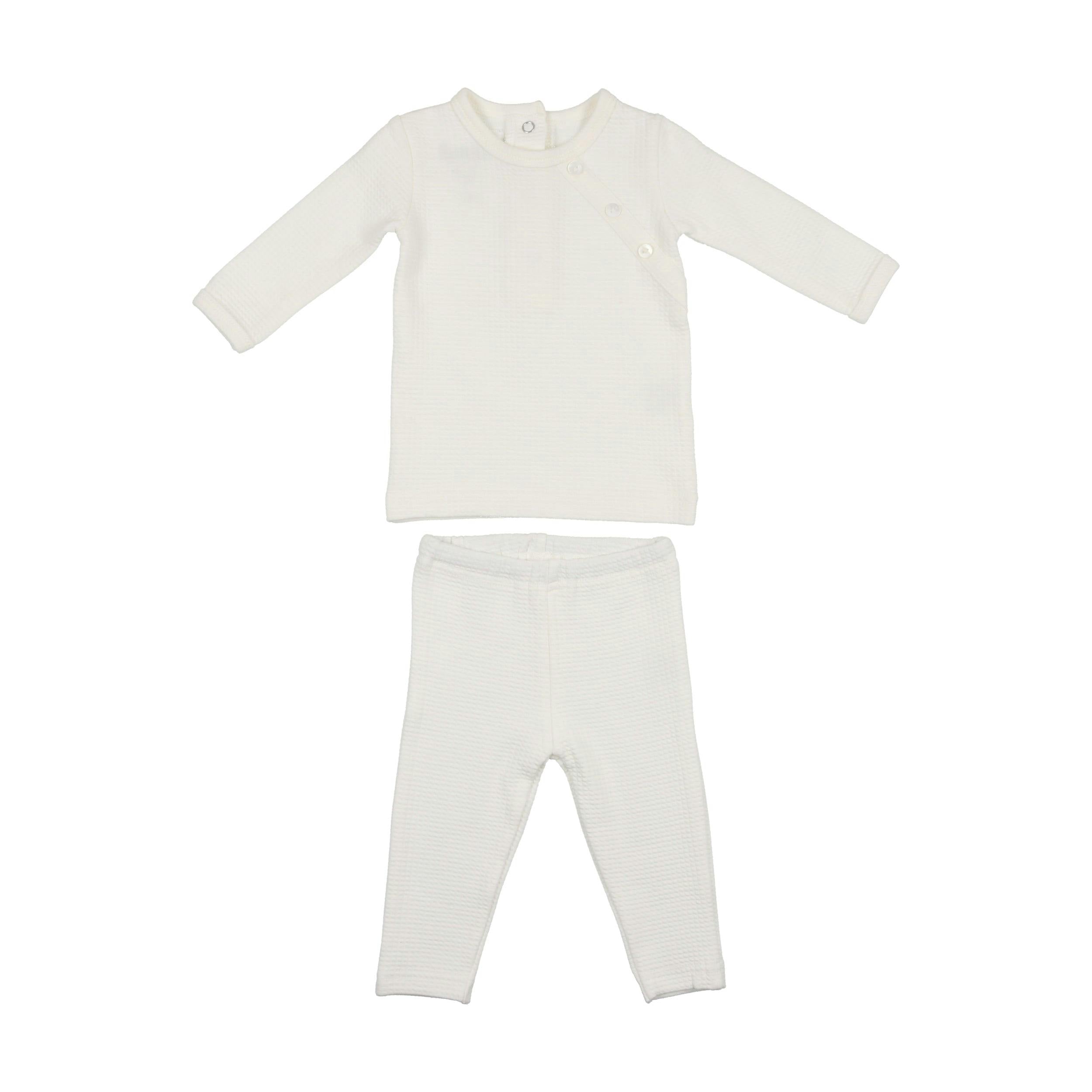 Boys Quilted Waffle 2-Piece Loungewear Set