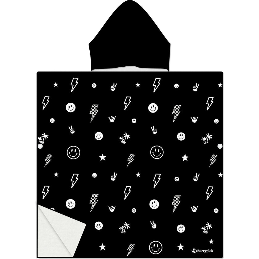 Kids Hooded Beach Poncho - Quick Dry Pool & Swim Towel