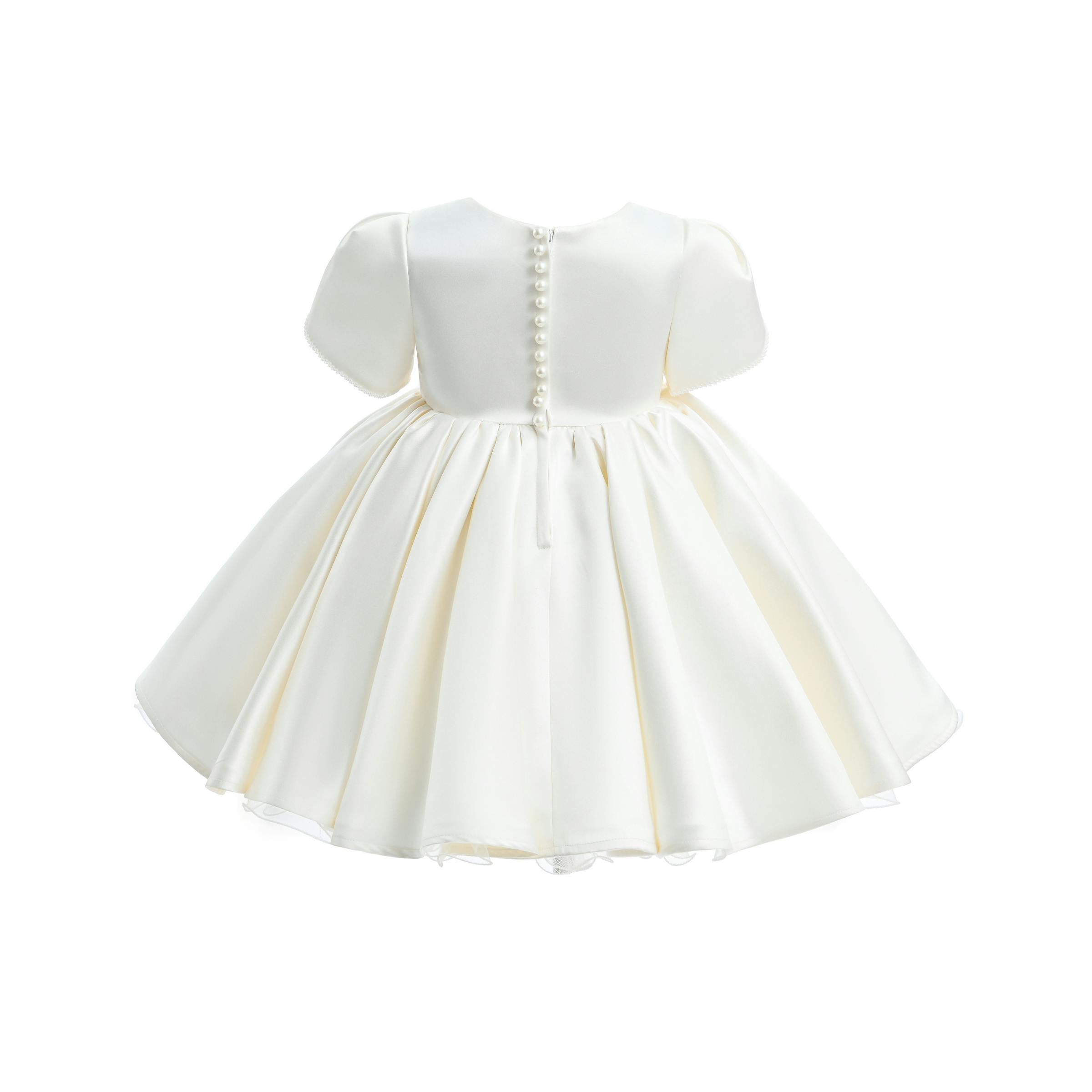 Ivory Suncrestia Pearl-Accented Occasion Dress
