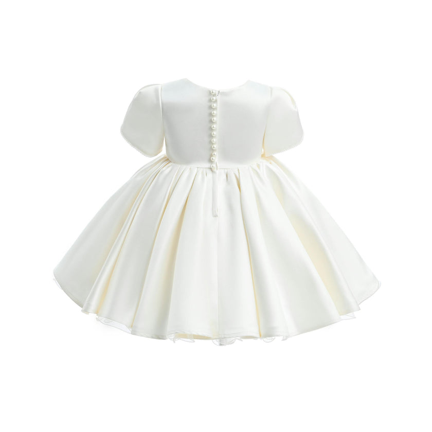 Ivory Suncrestia Pearl-Accented Occasion Dress