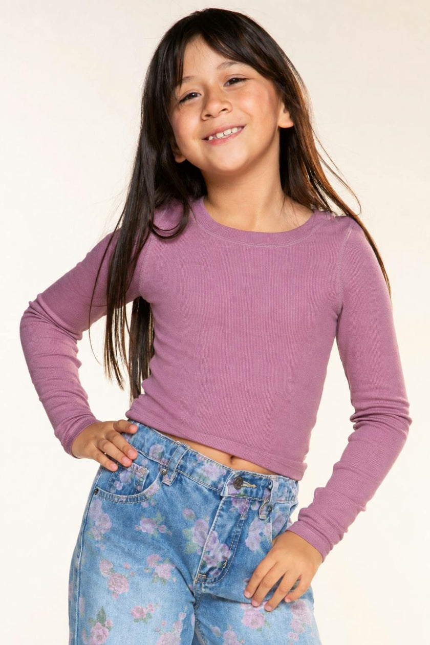 Ultra-Soft Ribbed Long Sleeve Fitted Tee