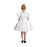 White Noeline Floral Appliqué Dress