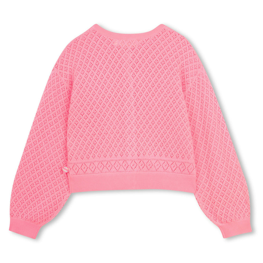 Pink Knitted Kids’ Cardigan