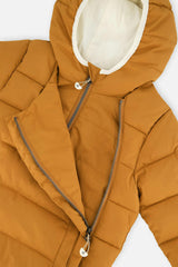 Winter Jacket Adapted For Car Seats Brown Sugar