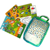 Let's Go! Activity & Coloring Kit - Robo Dinos - Activity Book Markers Postcards Stickers