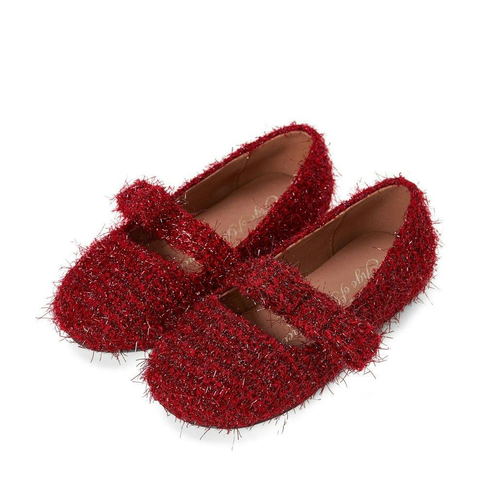 Mia Lurex Velvet Bow Detail Shoes