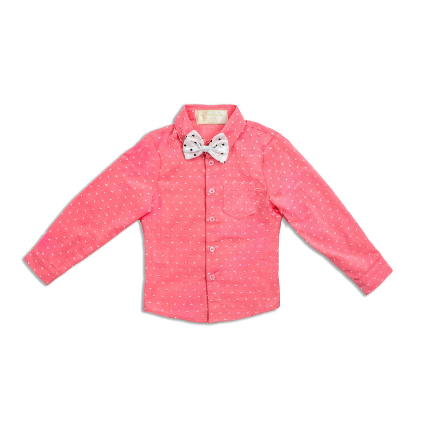 Jr Star Heartbreaker Pink Child Shirt with Bow Tie