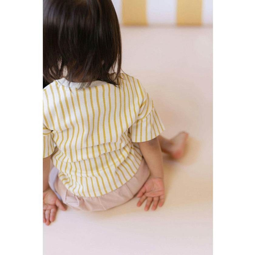 Dropped Shoulder T-Shirt, Yellow