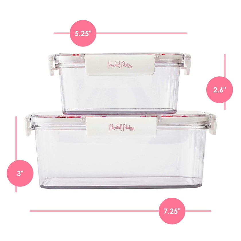 Packed Party Sweet Tart Confetti 2-Piece Food Storage Set