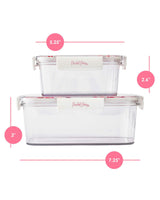 Packed Party Sweet Tart Confetti 2-Piece Food Storage Set