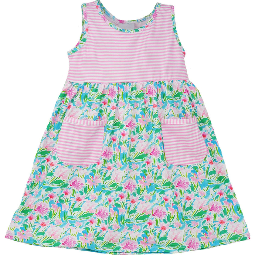 UPF 50+ Dahlia Sleeveless Dress w/ Pockets