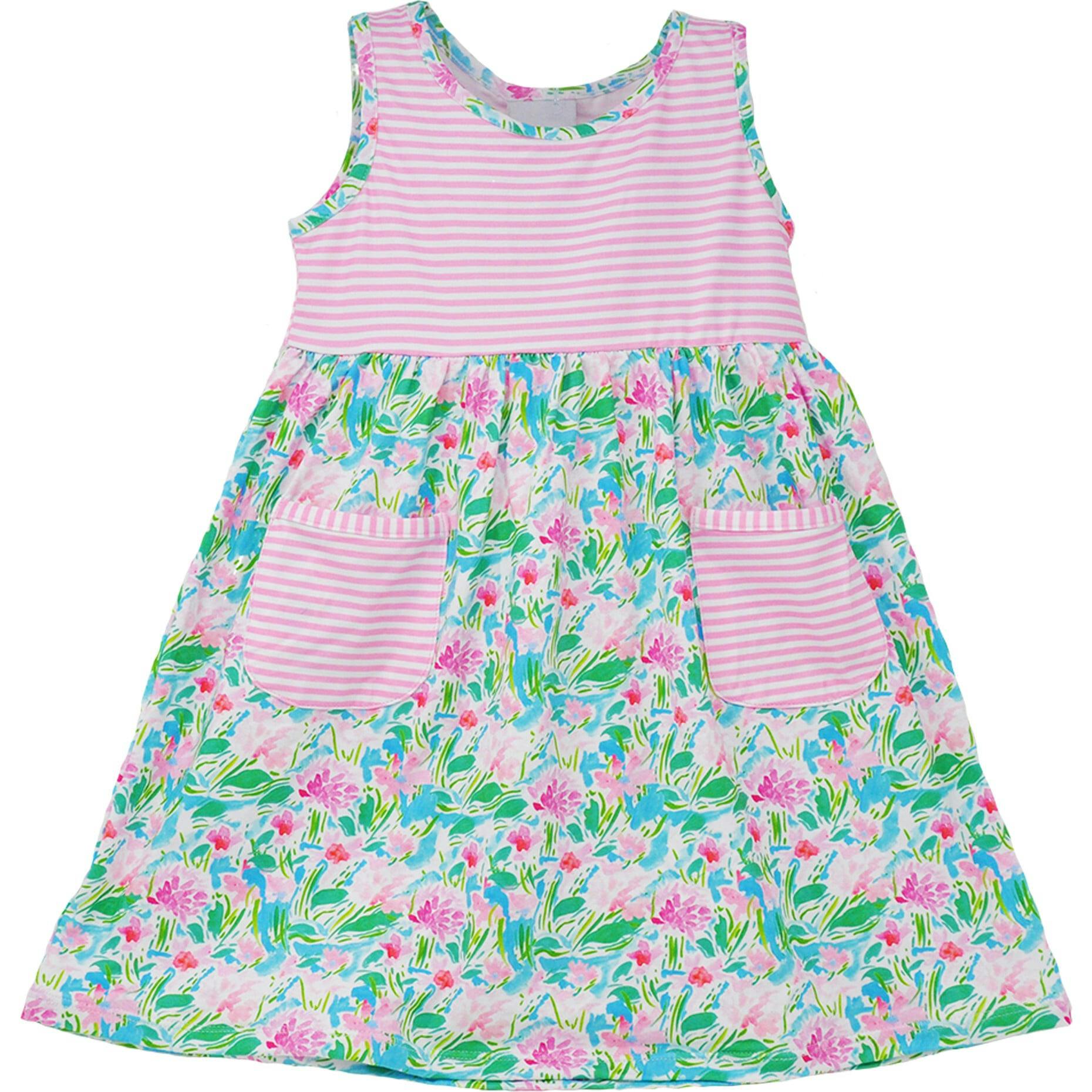 UPF 50+ Dahlia Sleeveless Dress w/ Pockets