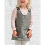 Alma Twill Jumper Dress Cranberry
