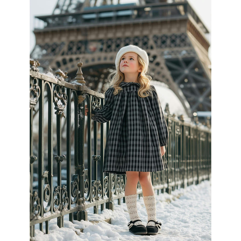 Plaid Collar Dress